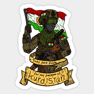 Kurdistan peshmerga, Kurdish pride. Sticker